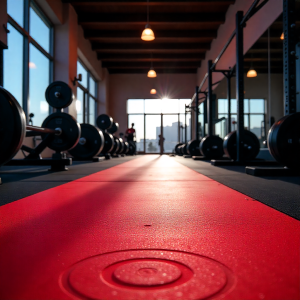 Impact-resistant rubber flooring UAE installed in warehouse