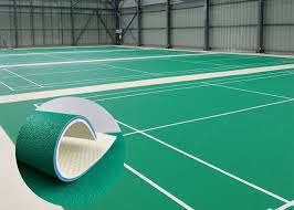 Synthetic Flooring Synthetic sports surface cleaning with soft mop and mild detergent