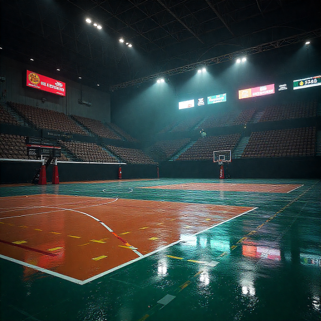 Sports flooring halls in the UAE Professional sports flooring installation in UAE facility