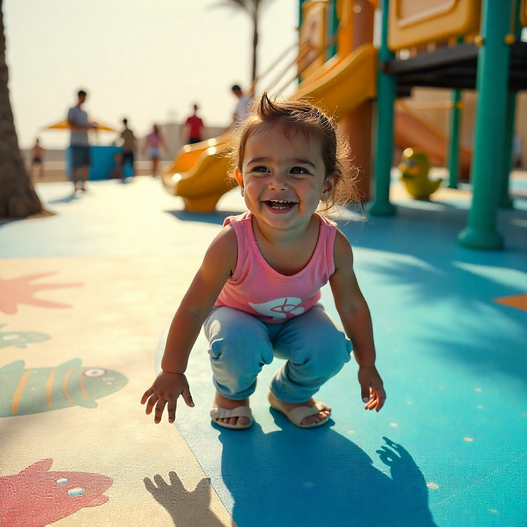 Colorful inclusive playground flooring UAE Colorful inclusive playground flooring UAE for schools and parks