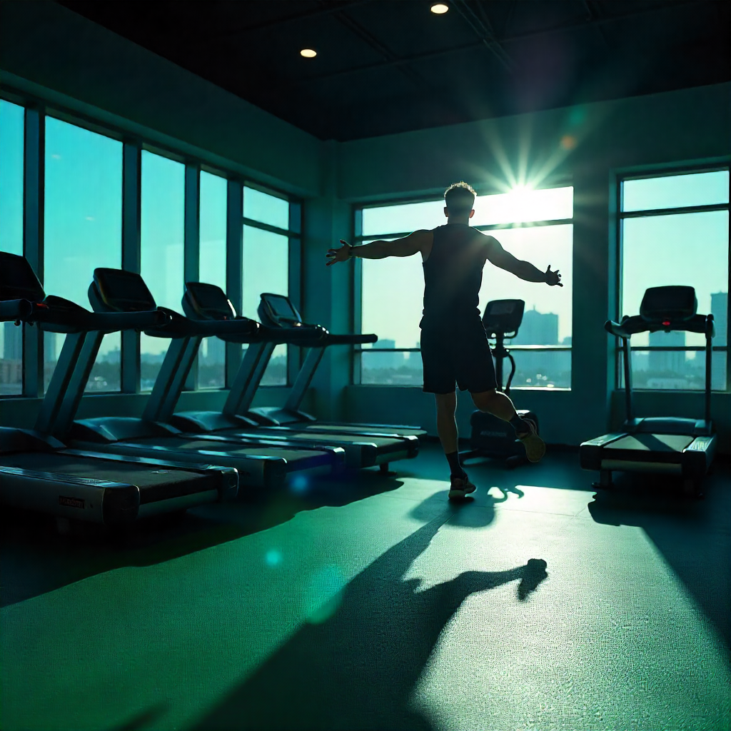 Cardio workout zone with slip-resistant rubber flooring UAE.