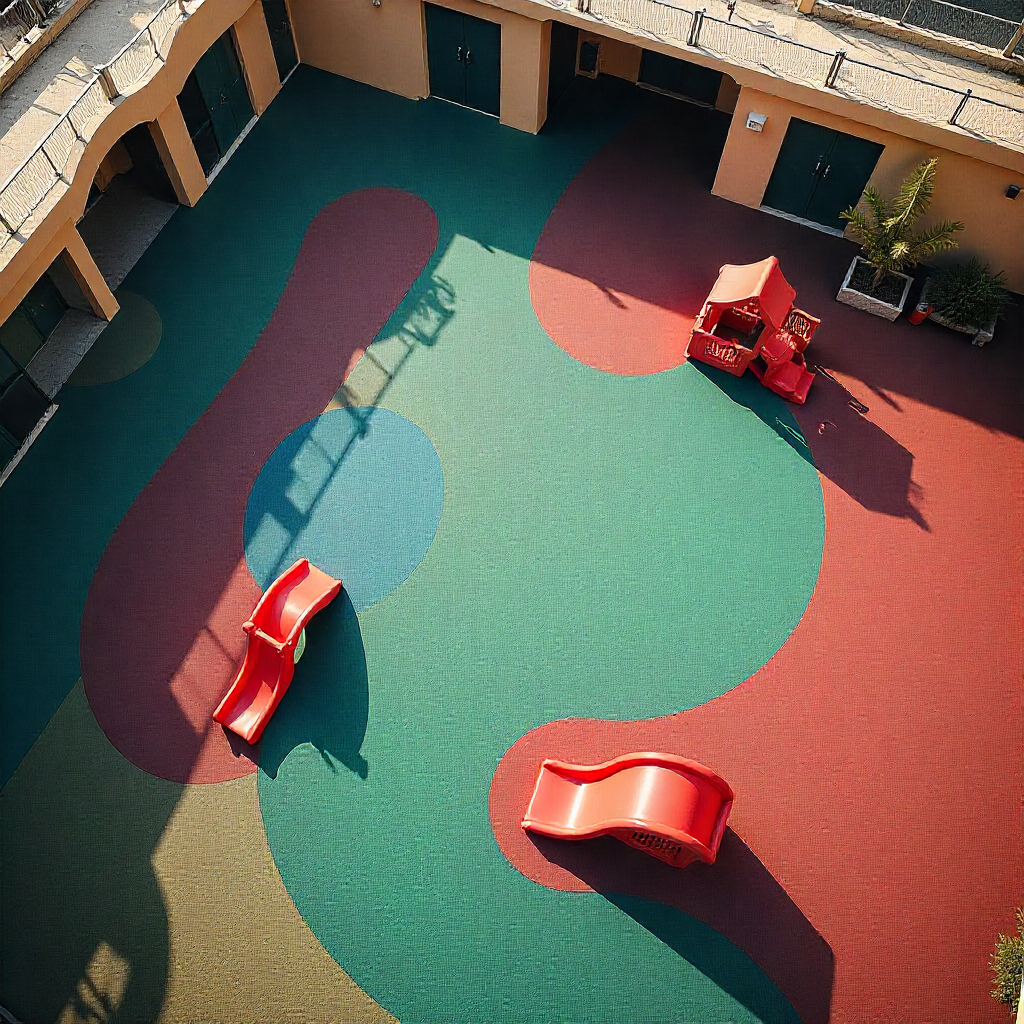 Durable rubber tiles for schools in Dubai and Sharjah
