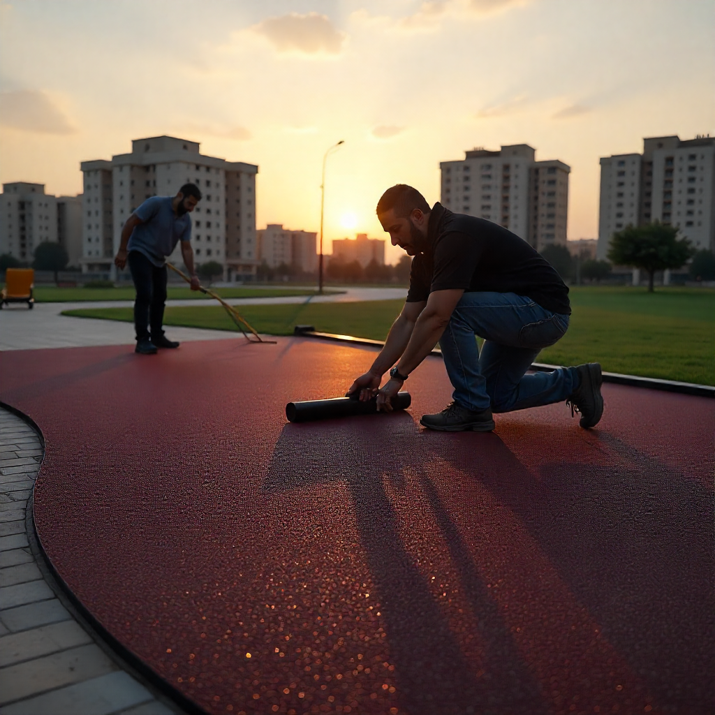 Durable rubber tiles for schools in Dubai and Sharjah