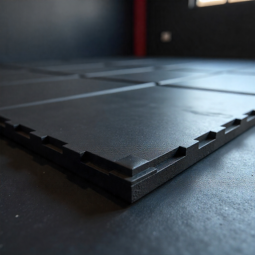 MMA gym flooring UAE with high-density rubber mats MMA gym flooring UAE with high-density rubber mats for striking and functional training.