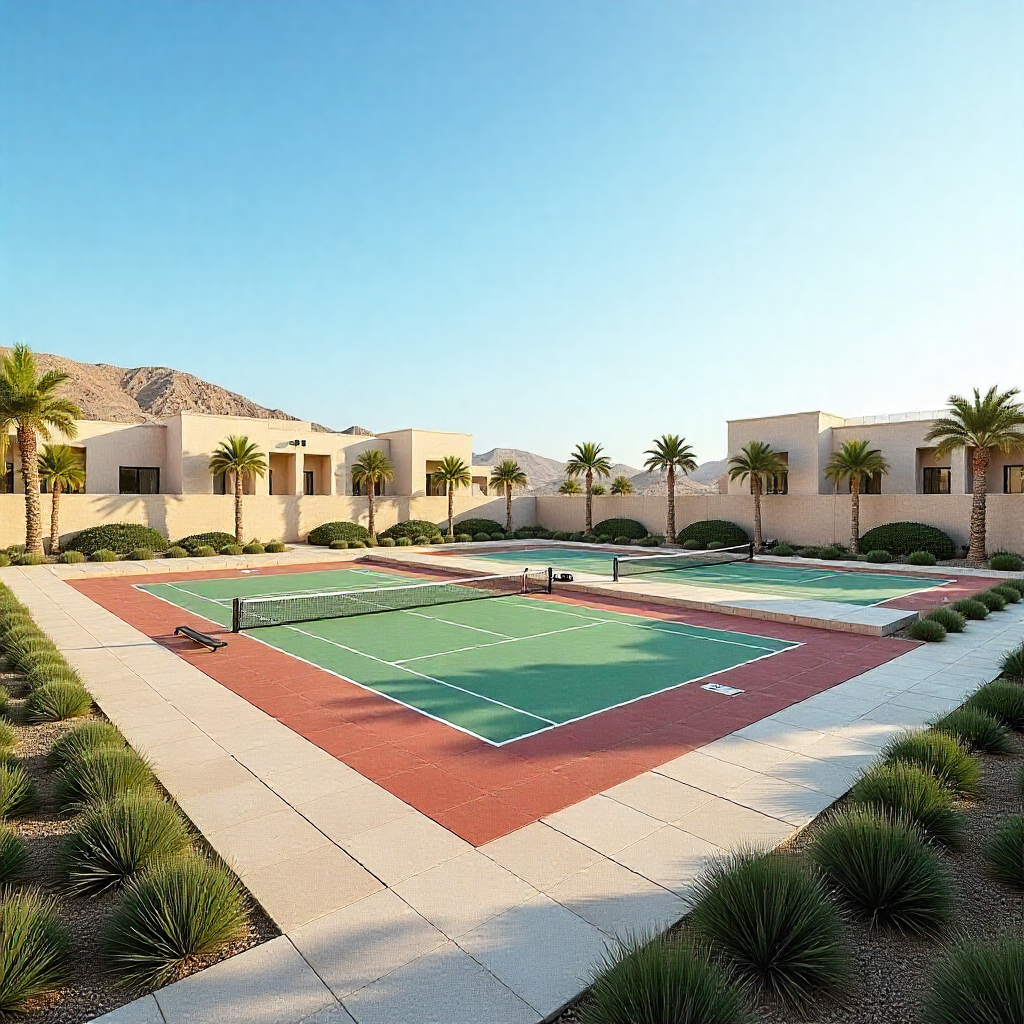 Padel Court Construction UAE featuring premium synthetic flooring and professional sports court design.