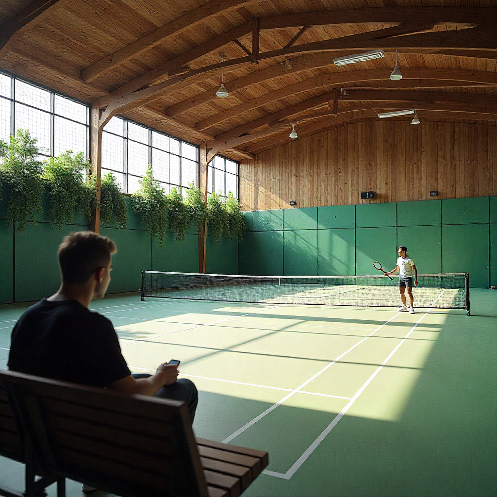 Indoor padel court installation UAE Indoor padel court installation UAE using non-infill turf systems.