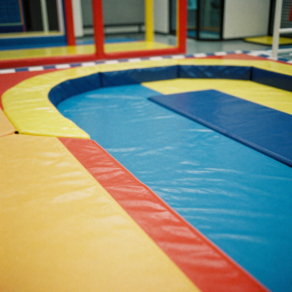 Kids indoor play area with padded flooring and safe design in Dubai
