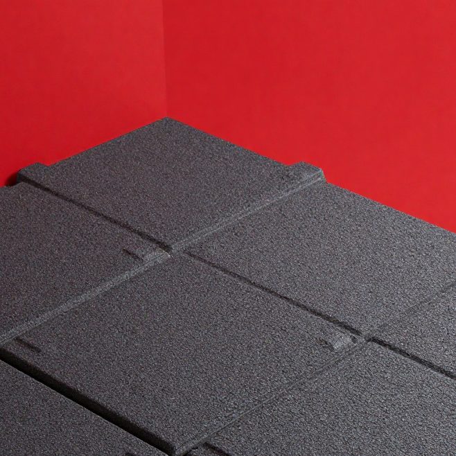 Interlocking outdoor rubber tiles installation Dubai