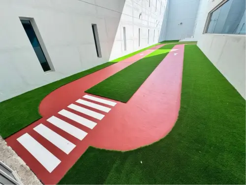 Cycle track flooring Dubai with EPDM rubber surface