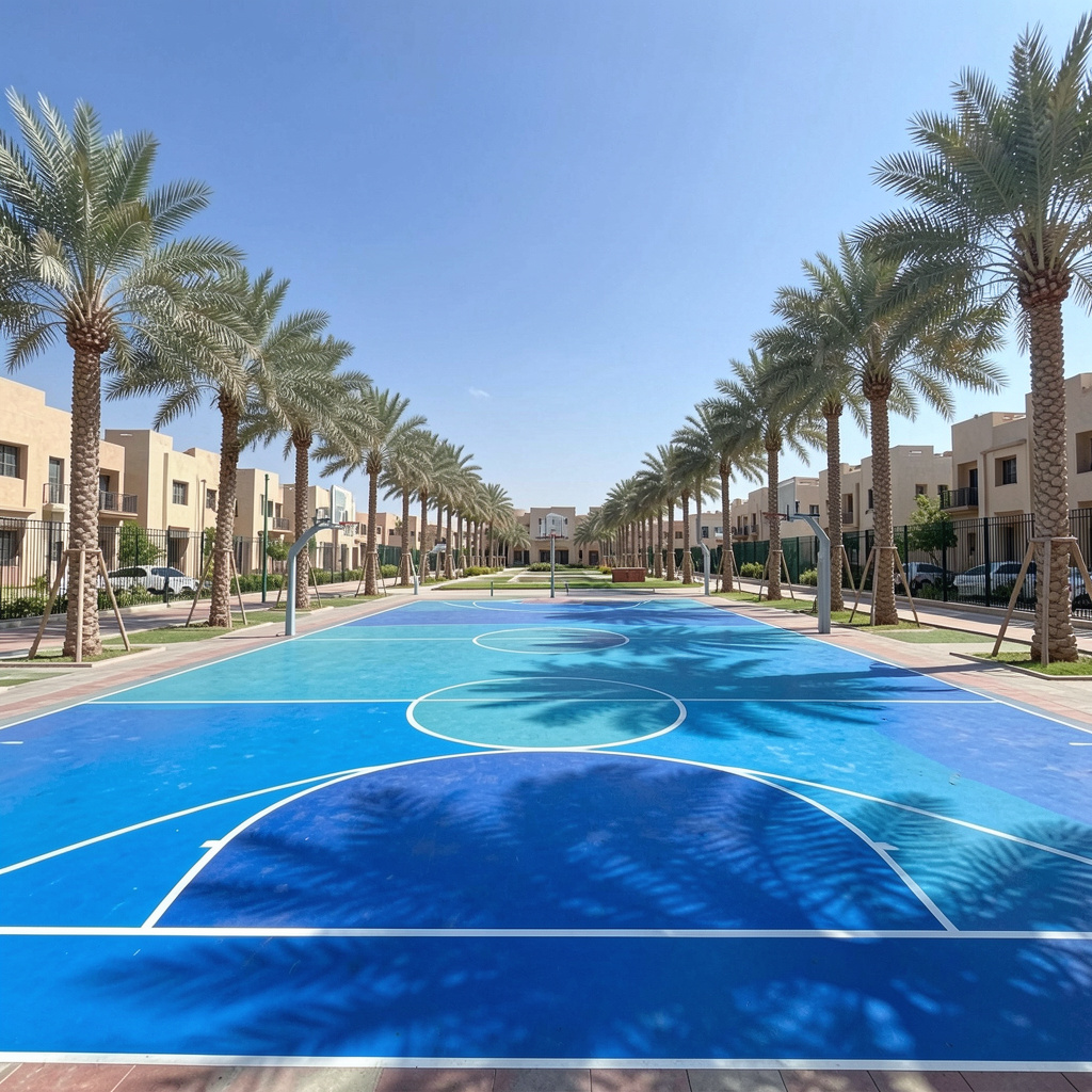 outdoor sports flooring UAE court