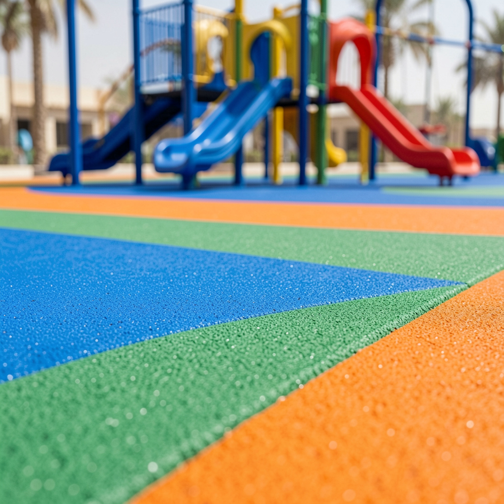 rubber playground flooring Abu Dhabi