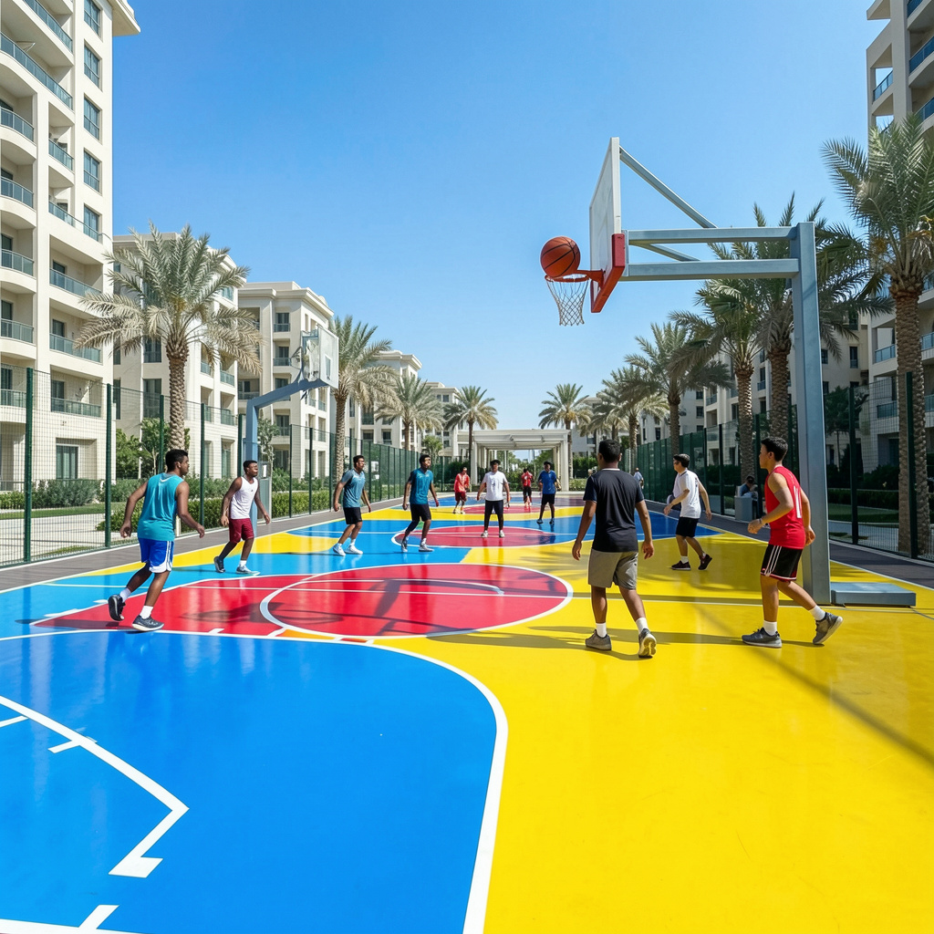 basketball court construction Dubai