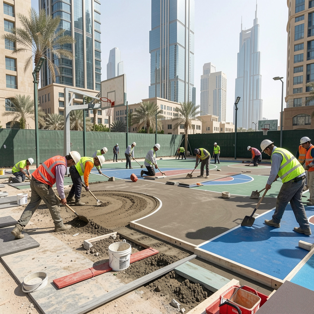 basketball court builders Abu Dhabi
