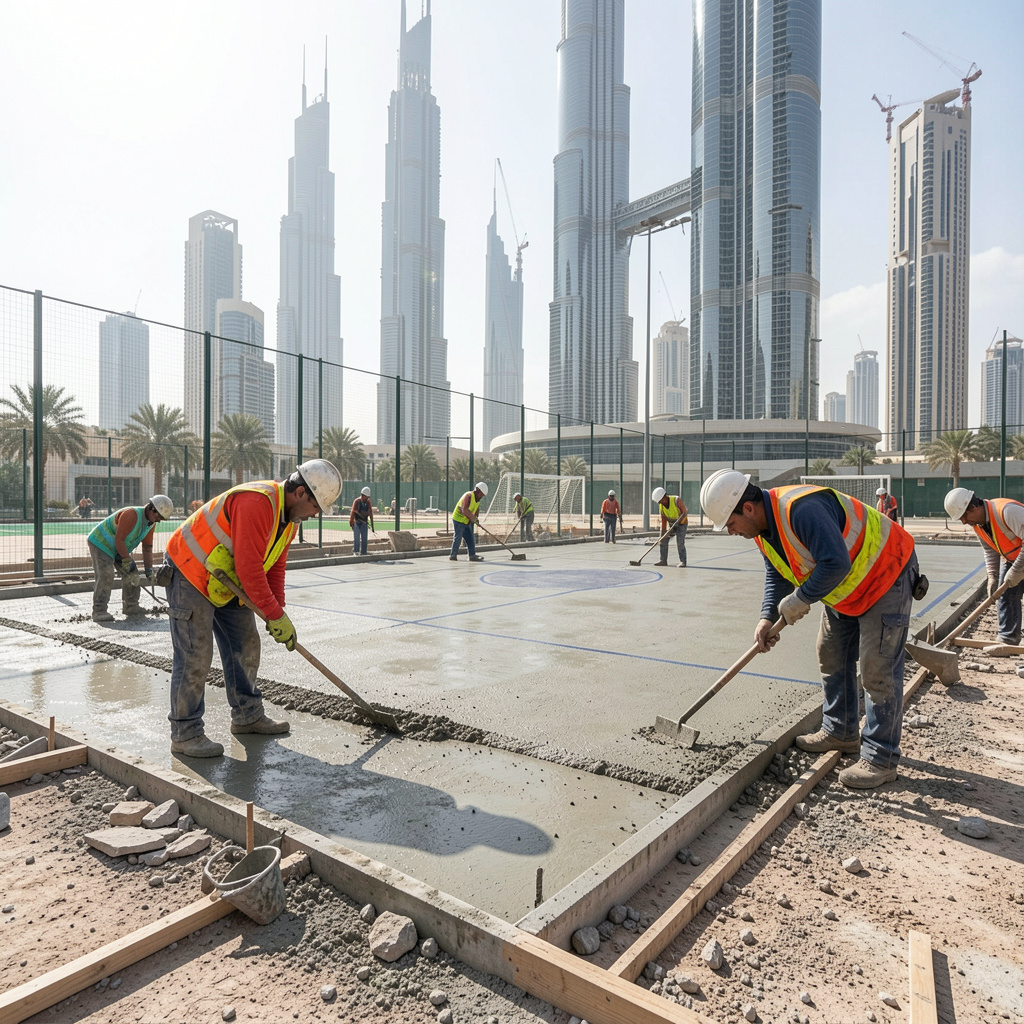 multi-sport court builders Dubai