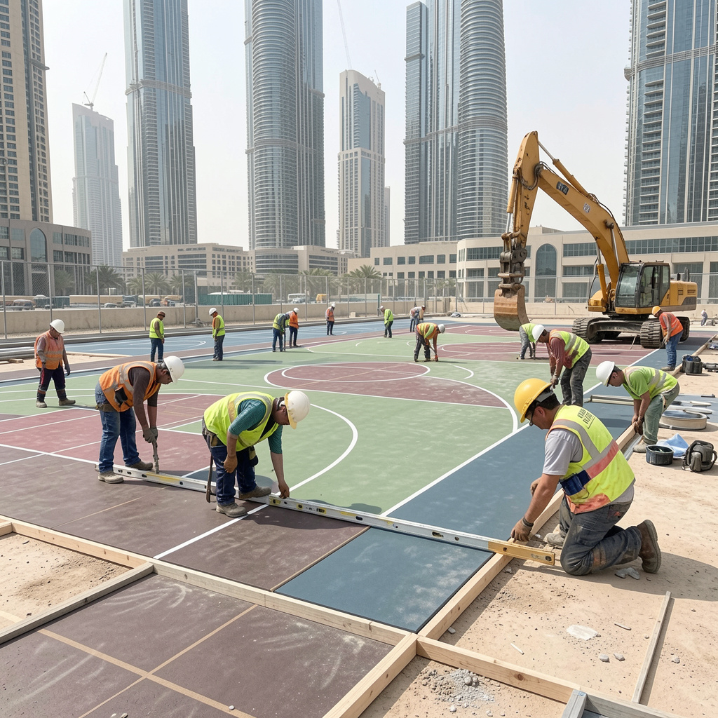 sports court builders Dubai