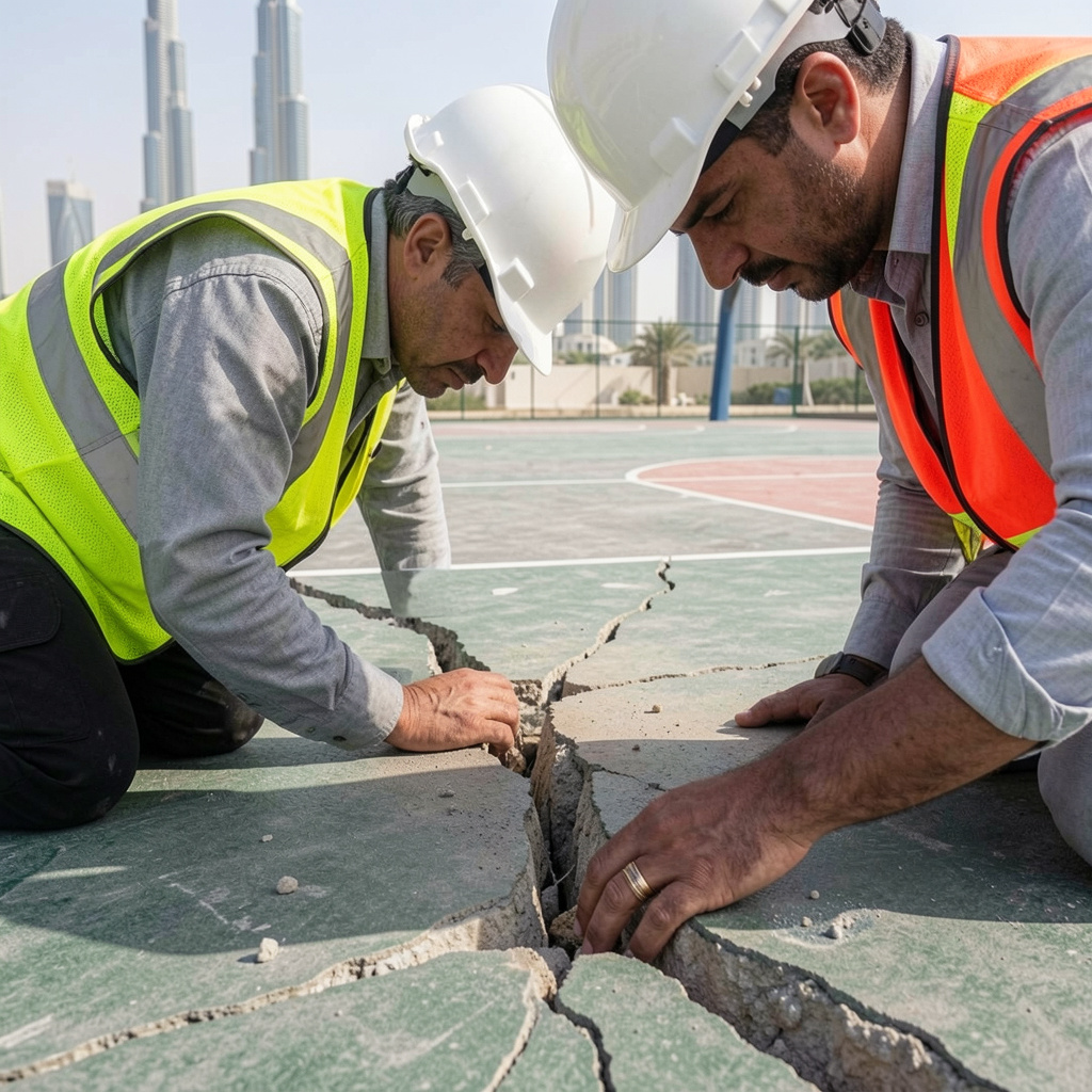 basketball court inspection Abu Dhabi