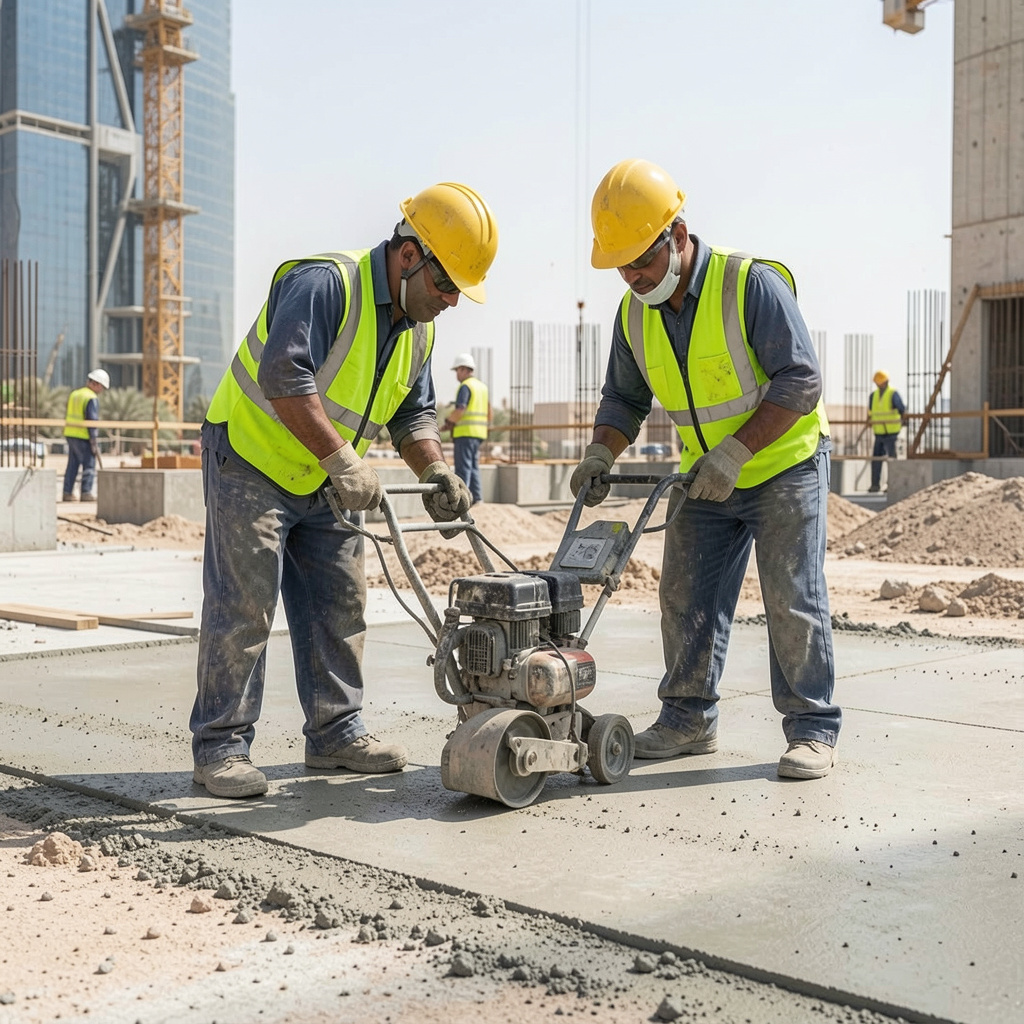 indoor sports court floor preparation UAE