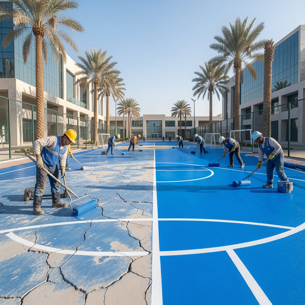 sports court resurfacing UAE
