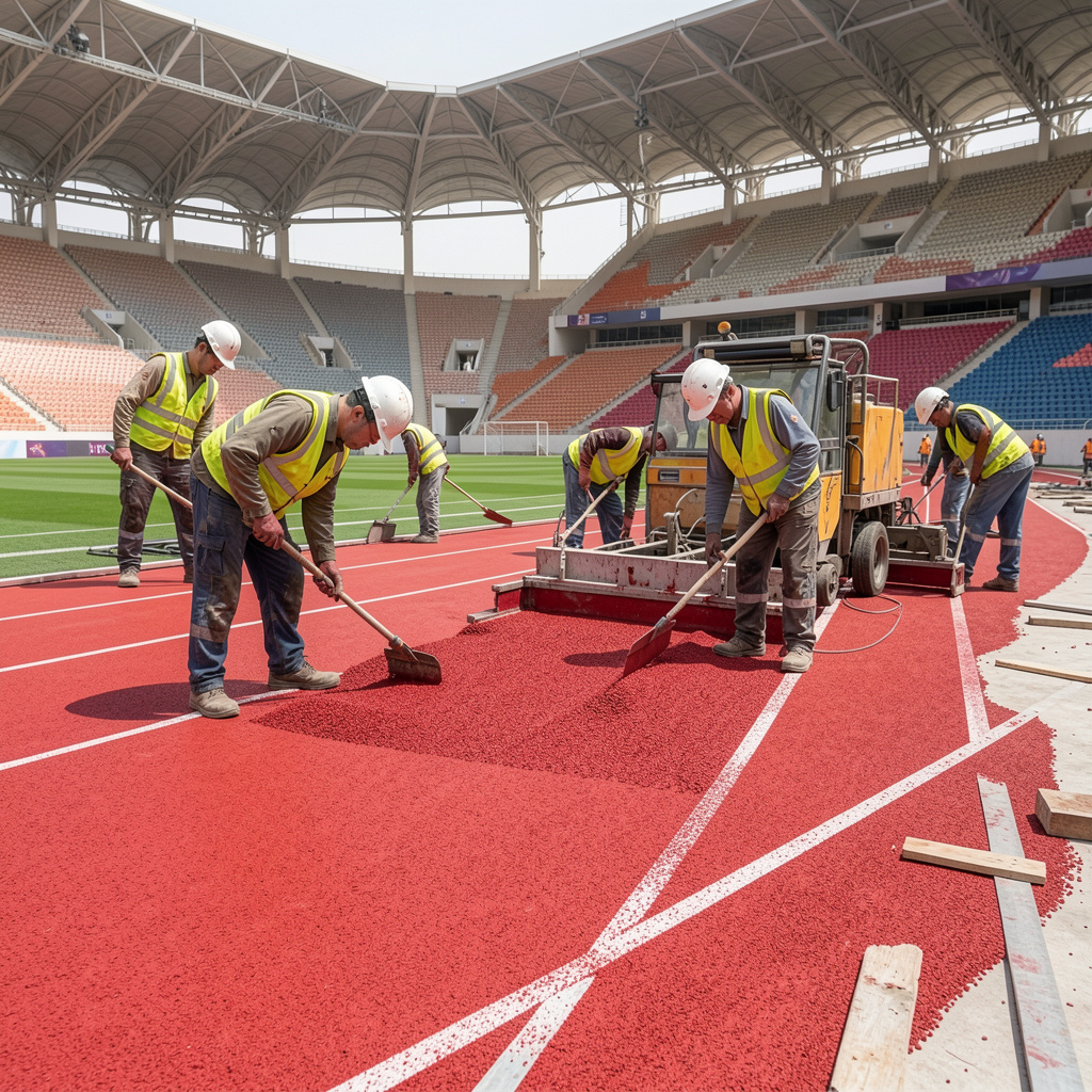 PU running track installation UAE